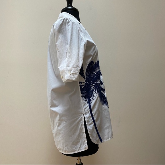 Stella McCartney Palm Tree Embroidered Blouse - Picture 2 of 9